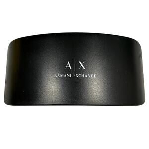 A|X Armani Exchange Black Hard Sunglasses Case Clam Shell Large